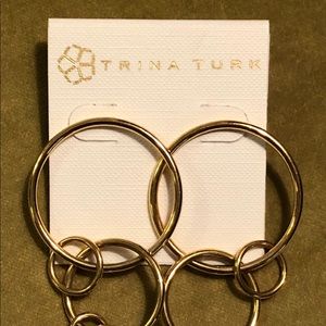 Trina Turk Pierced Dangle Hoop Earrings